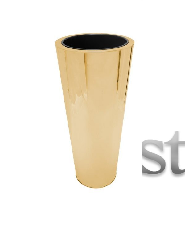 gold vase