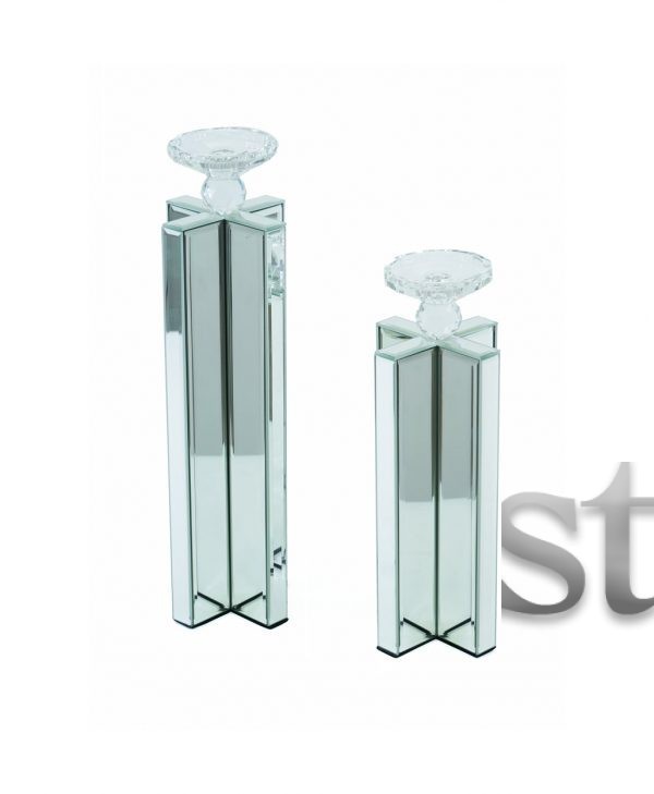 mirrored candle holder