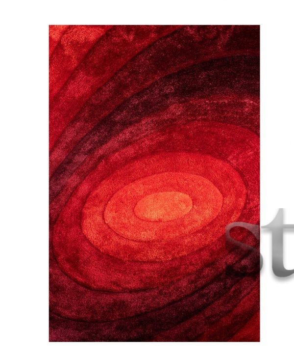 OMBRE RUG RED